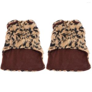 Комплект одежды для собак, 2 леопардовые куртки, вязаная майка, теплая одежда, свитер с воротником на шее, зимний свитер