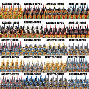Asker Ortaçağ Askeri Askerler Figürleri Kale Calaton Şövalyeleri Roman Savaşçıları Yapı Taşları Silah Kılıç Kalkanı Tuğlaları Oyuncaklar 231202