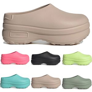 Mulheres plataforma slides Designer chinelos Adifom Stan Smith Mule Chef Sapatos Lucid Pink Core Preto Prata Verde Wonder Taupe Sandálias de verão moda feminina chinelo plano