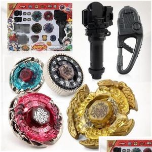 4D Beyblades Bayblade Metal Fusion Launcher Набор волчков Детские игры Игрушки Детский рождественский подарок Bleyblade Burst Evolution Yh106 Dhrsa