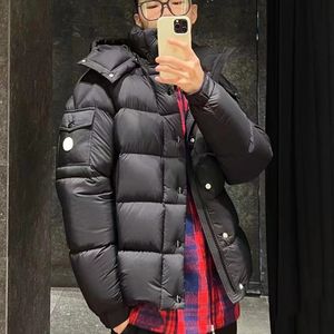 Novo longue Saion tecido branco pato para baixo masculino branco preto puffer jaqueta parkas roupas acolchoadas casacos de qualidade manter aquecido agasalhos proteção contra frio casaco para baixo