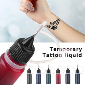 Tattoo Inks DIY Temporary Henna Ink Body Art Paint Semi-Permanent Makeup Pigment No Pain Eyebrow Eyeliner Beauty Supply