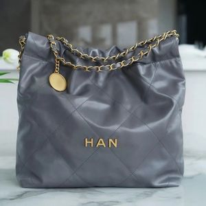 10a kaliteli s alışveriş 22 cc çanta kadın adam moda çapraz vücut tote çanta çanta mini hobo omuz tasarımcısı kapitone deri çapraz kavrama pochette çanta