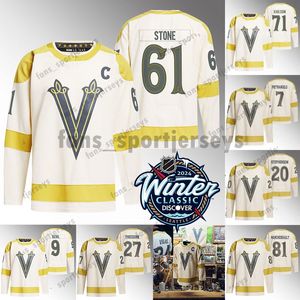 9 Jack Eichel Mark Stone Vegas Golden Knights Jerseys 2024 Clássico de Inverno Jonathan Marchessault Paul Cotter Keegan Kolesar William Carrier Logan Thompson Personalizado