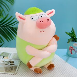 Özel figür şeyler dikenli domuz 80cm huggy wuggy peluş oyuncak piggy şeyler hayvan yetişkin oyuncak peluş peluş peluş yastık