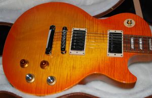 Sıcak satmak kaliteli elektro gitar gary moore haraç elektro gitar güzel alevli- müzik aletleri#00258