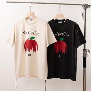 Kith X New York T Shirt Mens Designer Camisetas de alta qualidade Camisetas de treino para homens T-shirt de grandes dimensões 100% algodão Kith Camisetas Vintage manga curta