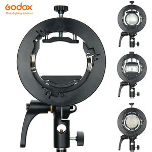 Штативы Godox S2 Кронштейн Speedlite S1 Обновленный держатель вспышки Bowens S-типа для Godox V1 V860III AD200 AD400Pro TT600 Snoot Softbox 231204