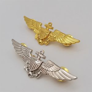 Pimler broşa ABD Donanma-Marines Pilot Metal Kanatlar Pin Rozeti Broş Askeri 231204