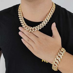 China Custom Fashion 20mm Big Size Real Men Iced Out Cuban Miami Hip Hop Diamond Moissanite Jewelry Link Chain Necklace