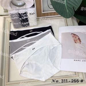 Markalar Panty Seksi Dantel Külot Tasarımcı Mektup Baskılı Kılavuzlar İç çamaşırları 3 adet kutu