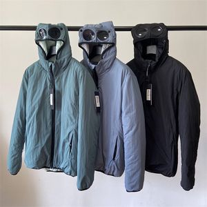 En yeni rüzgar geçirmez erkek ceket çıkarılabilir gözlük chrome-r yastıklı açık rüzgar kırıcı sıcak kış kalın ceket