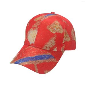 Top Caps Ördek Erkek ve Kadın Moda Baskılı Desen Gölgesi Kolay Renkli Beyzbol Güneşi Düz Fatura Şapkaları Erkekler için 2023