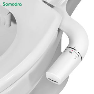 Bath Accessory Set SAMODRA RightLeft Hand Toitet Bidet Sprayer NonElectric Dual Nozzle Toilet Seat Hygienic Shower For Bathroom Accessories 231205