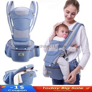 Carriers Slings Backpacks Newborn 0-48 Month Ergonomic Baby Carrier Infant Baby Hipseat Carrier 3 In 1 Front Facing Ergonomic Kangaroo Baby Wrap Sling Q231205