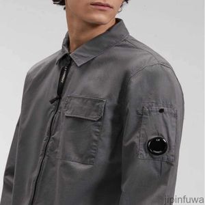 CP Jackets Mens Jackets 2023 Весенняя повседневная капюшона рубашки с рубашкой с длинным рукавом карманная компания Goggles