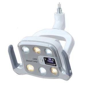 Diğer Oral Hijyen Dental Gölgesiz İndüksiyon lambası 6 Buldalar Twocolor LED ünitesi Diş Hekimliği Sandalye Aksesuarları için Işık 231204