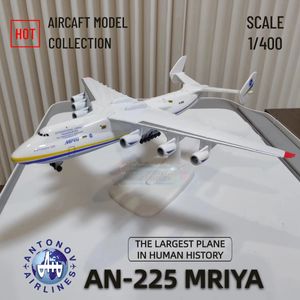 Uçak Modle Ukrayna Antonov An225 Mriya Herkül Replika Uçak Modeli Ölçeği 1 400 Metal Havacılık Uçak Minyatür Noel Çocuk Hediye Oyuncak 231206