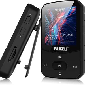 MP3 MP4 Oyuncular Ruizu X52 Sport Bluetooth Oyuncu Taşınabilir Klip Mini Müzik Walkman Ekran Desteği FM Kayıt Saat Pedometresi Radyosu 231206