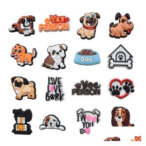 Ayakkabı Parçaları Aksesuarlar Toptan Köpek tıkanıklığı Pet Shoecharm Özel Bling Pvc Ayakkabıları Çocuklar İçin Cazibe Hediye Damla Teslimat Ayakkabıları Erişim Dhisy