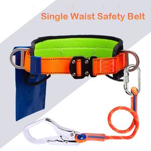 Climbing Harnesses High-altitude Work Harness Single Waist Safety Belt Outdoor Climbing Training Electrician Construction Protective Safety Rope 231205