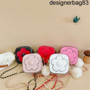 Kette Handtaschen für Kinder Mädchen Trend Mini Umhängetasche Damen Umhängetaschen Süße Blumen PU Leder Messenger