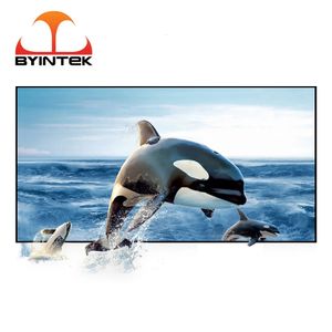 Проекционные экраны BYINTEK Экран проектора 72 дюйма 84 дюйма 100 дюймов 120 дюймов 130 дюймов Светоотражающая ткань Проекционный экран проектора Повышенная яркость 231206