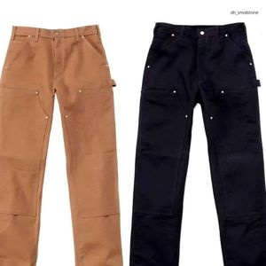 Carhart Mens Kargo Pantolon Carharttlys Tasarımcı Lüks Moda Erkek ve Kadınlar Çok Cep Çalışma Pantolon Çift Diz Takviyeli Pantolon Pantolon