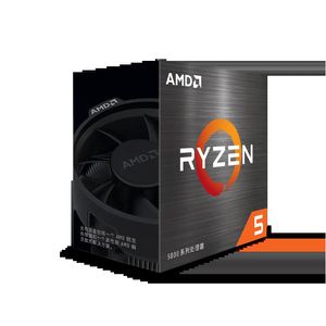 Casos de computador Amd Ryzen 5 5600 R5 3.5 Ghz 6-Core 12-Thread CPU Processador 7Nm L3Is32M 100-000000927 Soquete Am4 selado e vem com Th Dh9So