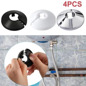 Mutfak muslukları 4pcs radyatör boru yakaları banyo duş musluk açısı valf fiş dekor kapağı kapak snap-on plaka kiti