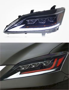 Conjunto de luz principal de circulação diurna do carro para lexus es led farol 2006-2012 sinal de volta lâmpada de feixe alto