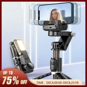 Stabilizatörler 360 Dönme Mod Gimbal Sabitleyici Selfie Stick Tripod İPhone Telefon Akıllı Telefon Canlı P Ography 231206