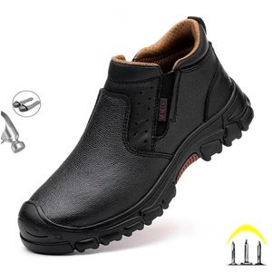 Güvenlik Ayakkabıları Gerçek Deri İnek Süet Erkekler İçin Güvenlik İş Ayakkabıları Kompozit Baş Anti Tırnak Anti Statik Kaynak Ayakkabıları Yıkılamaz Botlar 231207