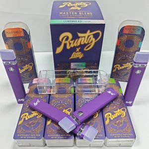 новая одноразовая ручка для вейпа Runtz x Litty Dabwoods, пустая электронная сигарета Runty, 1 мл, одноразовые картриджи для электронных сигарет, керамическая катушка с упаковкой, аккумуляторная батарея емкостью 280 мАч