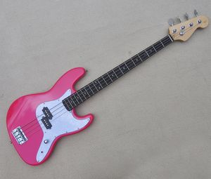 4 String Pembe Elektrik Bas Gitar, 20 FRETS GÜLTE FREABARDA GİBİ