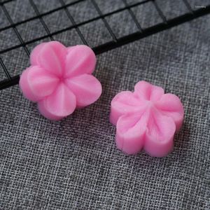 Pişirme kalıpları erik çiçeği 3d silikon kalıp çiçek şeftali fondan kek dekorasyon diy şeker zanaat sanat araçları küçük boyut