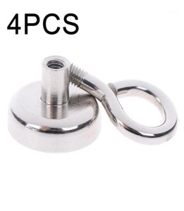 Hooks Rays 4pcs Manyetik Güçlü Ağır Hizmetli Neodik Mıknatıs Metal Av Deniz Balıkçılık Dedektörü Gümüş Accessories8124425