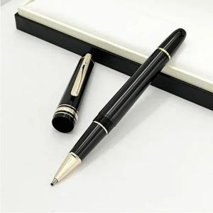 wholesale Шариковая ручка Platinum Line M с поворотным колпачком и мелкой звездой из черной смолы с номером серии