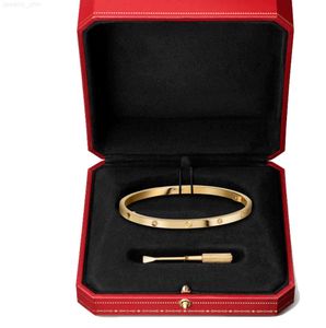 дизайнерский браслет-браслет с отверткой 6 бриллиантовых браслетов женские 3,65 мм из розового золота с платиной для ногтей браслеты с винтами для женщин аксессуары роскошные ювелирные изделия в подарок