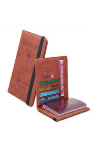 Porta carte di sicurezza RFID Borsa multifunzione Borsa Cover sul porta passaporto Porta carte di credito Custodia morbida per passaporto2225627