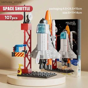 Блоки Аэрокосмический корабль Космический ракетный центр База-головоломка MOC Модель Строительные блоки Сборка кирпичей Детские игрушки для мальчиков и девочек R231208