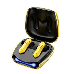 R05 TWS Игровые наушники-вкладыши Bluetooth Bumblebee Желтая игровая гарнитура Светодиодная подсветка с сенсорным управлением Беспроводные наушники Наушники Беспроводные наушники R05