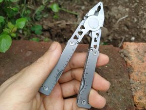 Compact EDC Survival Tool - Multifunctional Stainless Steel Pliers with Scissors and Small Size for Outdoor Use