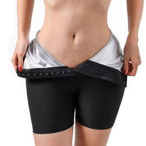 Kadınlar termo suana şortu sıcak ter pantolon vücut şekillendirici ince popo kaldırıcı taytlar karın kontrol külot