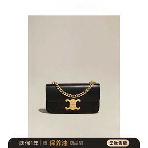 Cópia legal Deisgner Celins's Bags loja online Hong Kong balcão leve luxo Arc de Triomphe bolsa nas axilas de couro de alta qualidade com alça de ombro único corrente feminina pequena