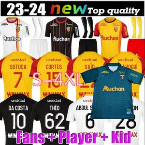 23 24 RC Lens Ev Away Üçüncü Maillot Futbol Formaları 2023 Da Costa Kakuta Openda 11 Ganago Sotoca Fofana Fortes Futbol Gömlekleri 2024 Çocuk Buksa Cabot66