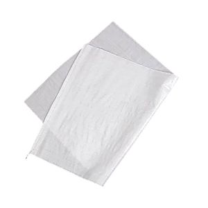 Yüksek kaliteli beyaz dokuma çanta, sert, gözyaşı geçirmez, kalın paketleme çantası, güçlü ve dayanıklı, yaygın olarak kullanılan, fabrika doğrudan satışları, büyük miktarda indirim 55*60cm