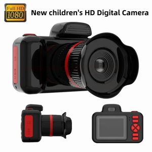 Mini DVs Детская цифровая камера Mini Dual Cam Объектив с поворотом на 360° 26MPX MP3 Видеокамера Детская зеркальная камера HD-видео Игрушки для селфи для детей Подарок 231208