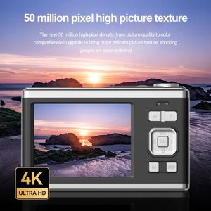 Mini DVs Портативная мини-цифровая камера 4K 50MP 2,88-дюймовая экшн-видеокамера 16-кратный зум Автофокус Красота Фотография Детская спортивная камера 231208