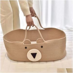 Baby Cribs Portable Born Nest Bed Cotton Soft Breathable Coslee For Ninho Para Bebe 230904 Drop Delivery Kids Maternity Nursery Beddin Dhtok